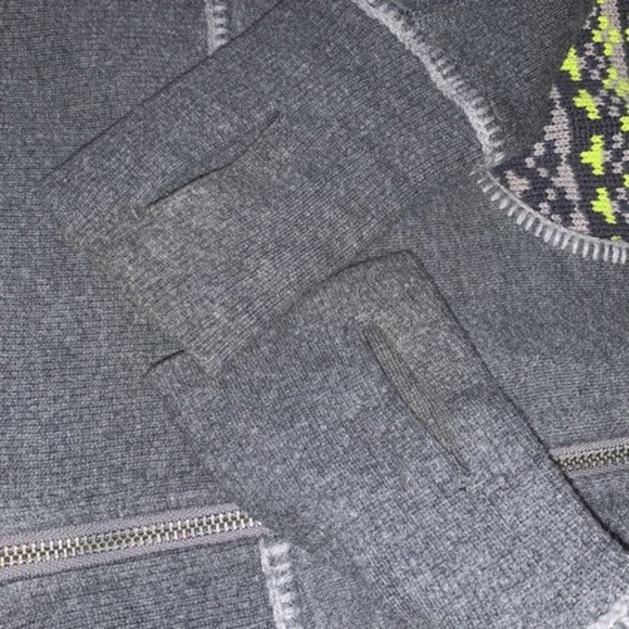 Lululemon “Scuba” Limited Edition Grey and Yellow Hoodie - Women’s Size 4 - Picture 6 of 7